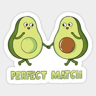 Avocado perfect match Sticker